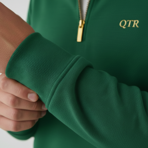 Green Classic Quarter Zip | Founders Collection